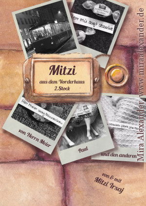 Buchcover für das Ebook „Mitzi aus dem Vorderhaus, 2. Stock“ von Mitzi Irsaj, Design: Mira Alexander, http://www.miraalexander.de +++ #BookCover #PDFformatting #PrintFormatting #Print #PDF #Formatting